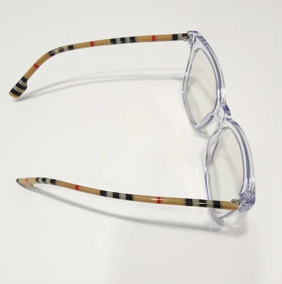 Burberry Women's Transparent Frame Glasses - Picture 3 of 7